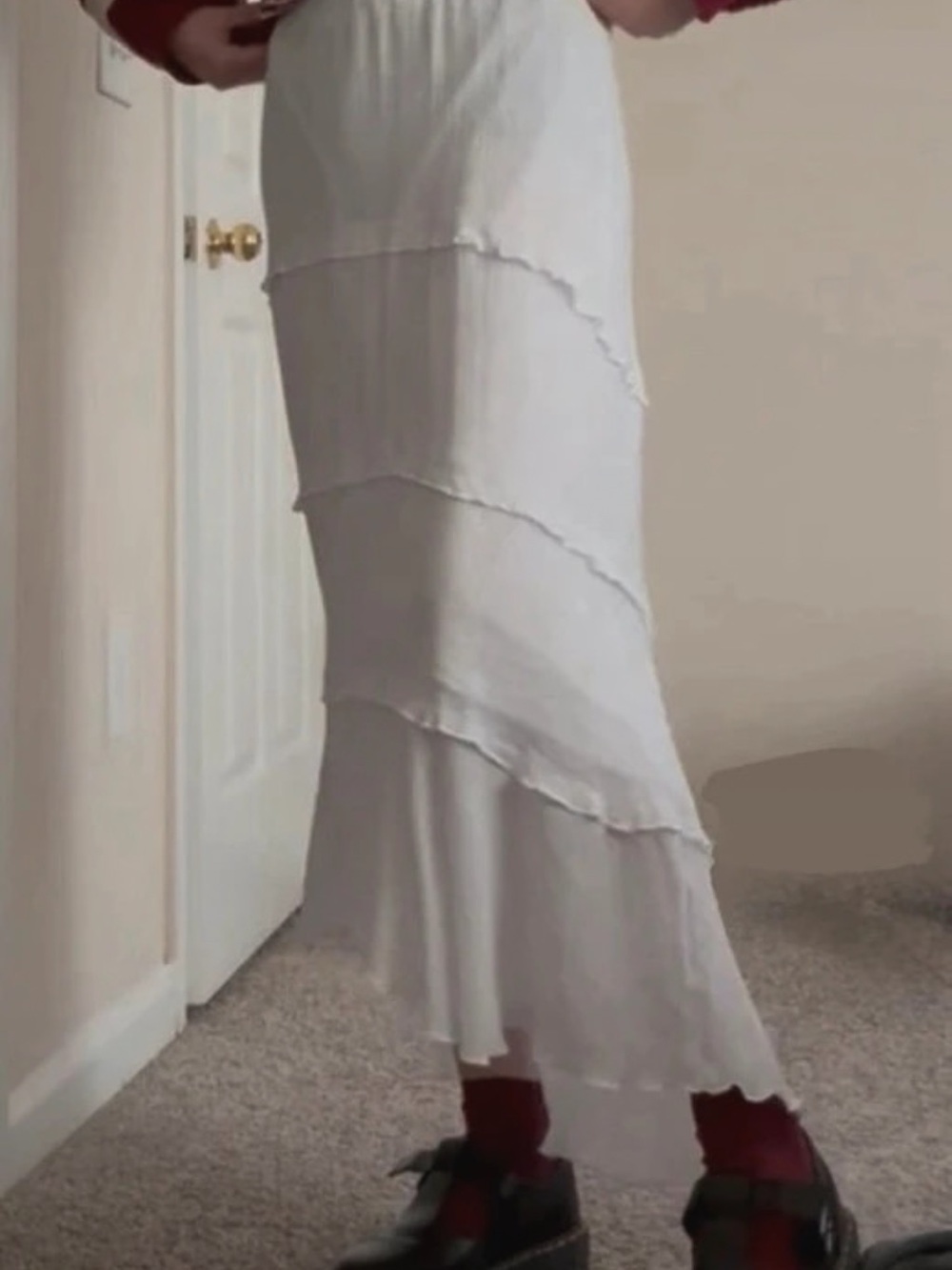 Asymmetrical Midi Skirt